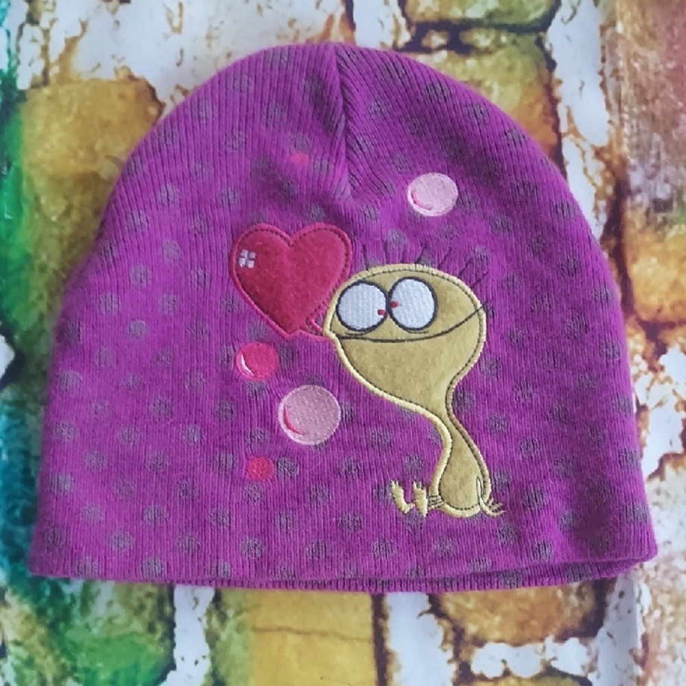 Cartoon Network Purple Beanie with Cheese From Foster's Home For Imaginary Frien